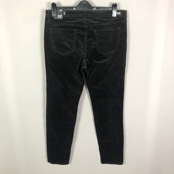 Kut from the Kloth Diana Corduroy Relaxed Fit Skinny Jeans In Pebble Siz… - Picture 8 of 14